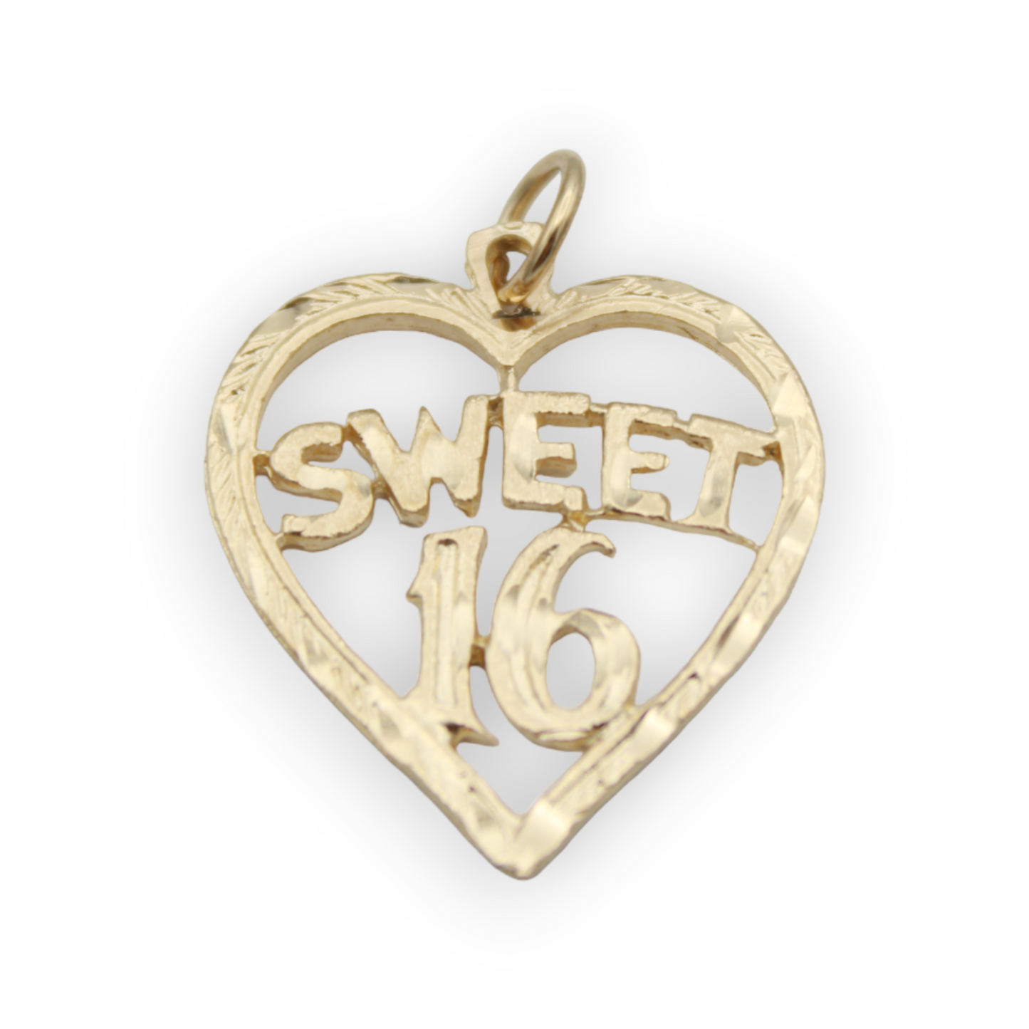 14k Sweet 16 Charm
