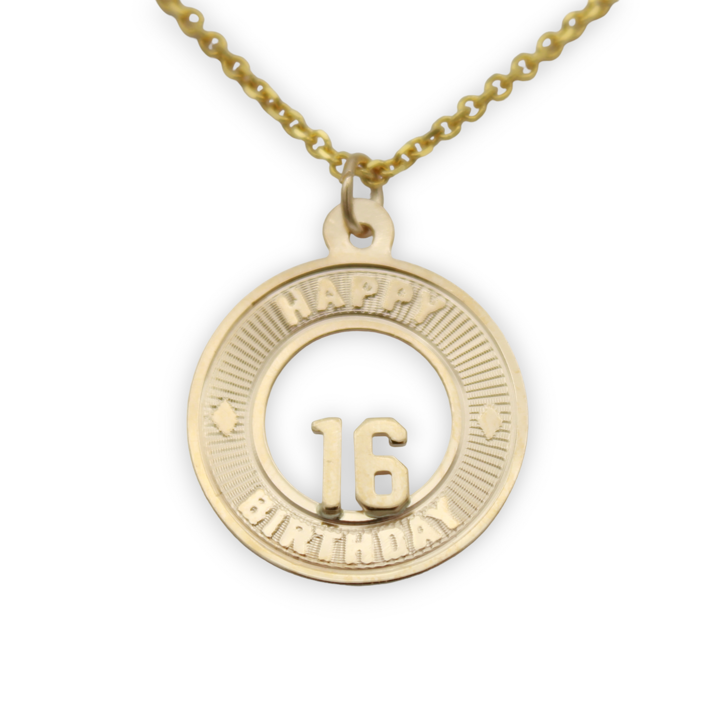 14k Sweet 16 Charm