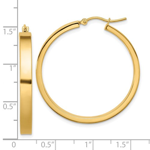 14k Polished Hoop Earrings