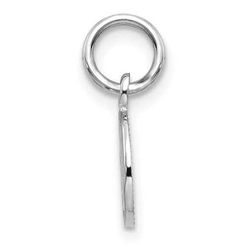 14k White Gold Angel Charm