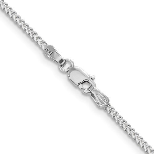 14k White Franco Link Chains - 1.30 mm