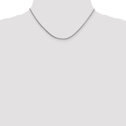 14k White Franco Link Chains - 1.30 mm