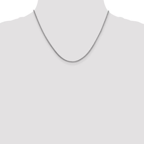 14k White Franco Link Chains - 1.30 mm