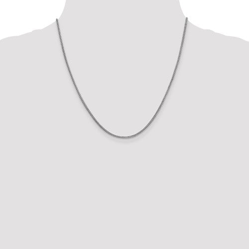 14k White Franco Link Chains - 1.30 mm