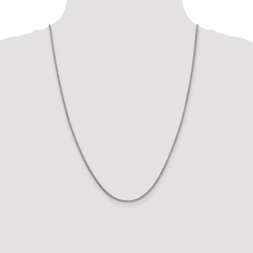 14k White Franco Link Chains - 1.30 mm