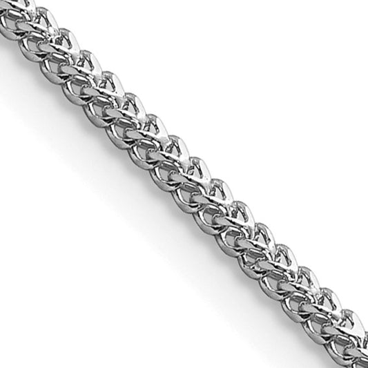 14k White Franco Link Chains - 1.30 mm