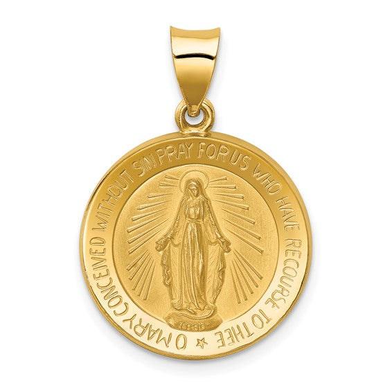 14k Miraculous Medallion - 27 mm