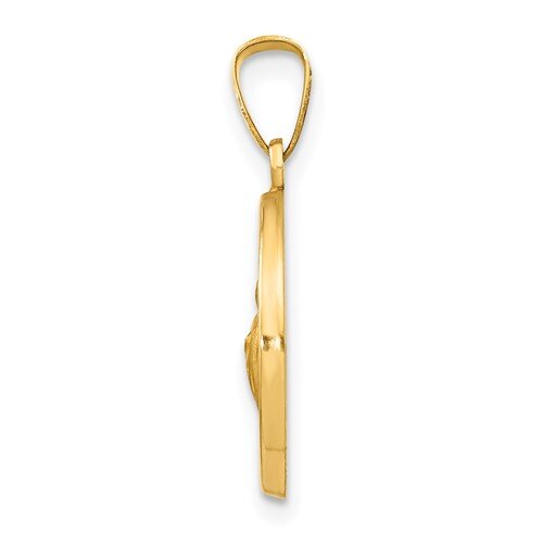 14k Semi-Solid 22 mm St. Jude Thaddeus Medallion