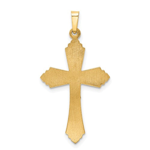 14k Two-Tone Crucifix Pendant