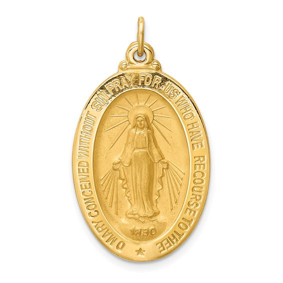 14k Miraculous Medallion - 33 mm