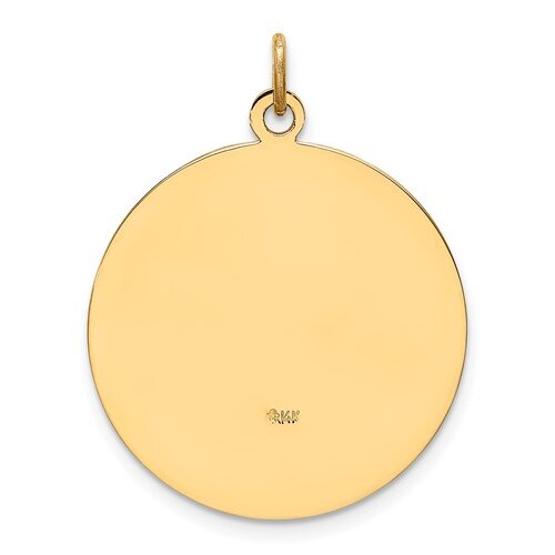 14k Yellow Gold St. Christopher Medallion - 23.5 mm