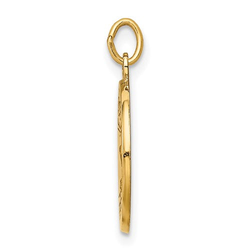 14k Jesus Mary Joseph Medallion - 20 mm