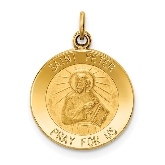 14k St. Peter Medallion - 23 mm