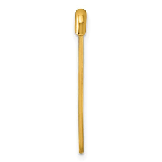 14k Yellow Gold Safety Pin Brooch
