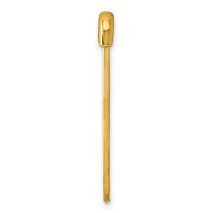 14k Yellow Gold Safety Pin Brooch