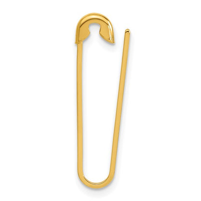 14k Yellow Gold Safety Pin Brooch