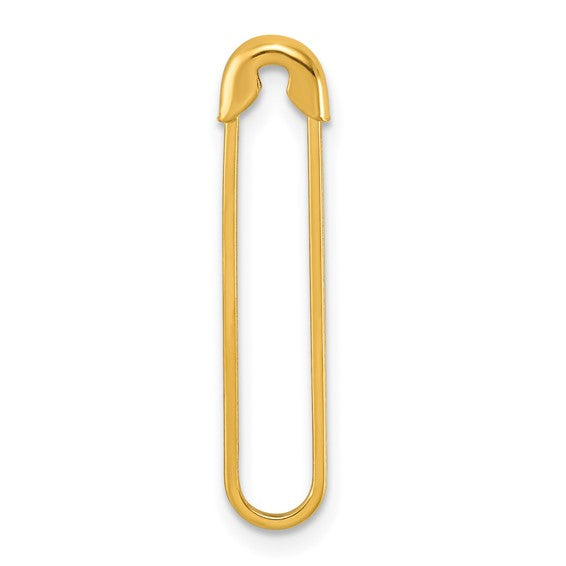 14k Yellow Gold Safety Pin Brooch