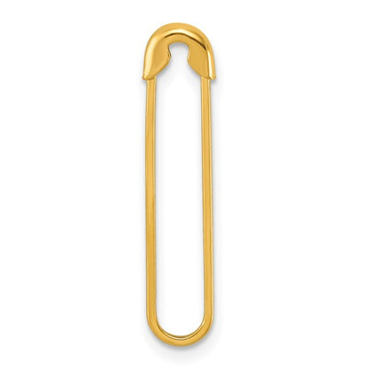 14k Yellow Gold Safety Pin Brooch