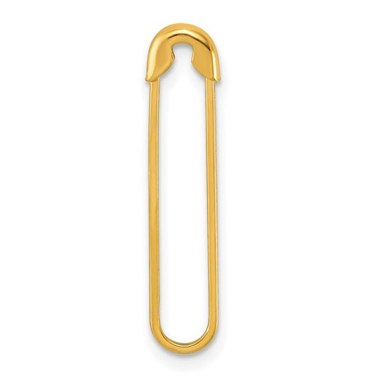 14k Yellow Gold Safety Pin Brooch