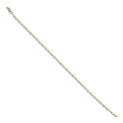 14k Two-Tone Gold Anchor Link Bracelet