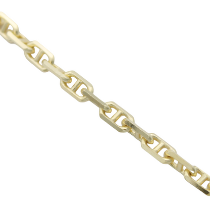 14k Alternating Anchor Link Chain - 3.25 mm