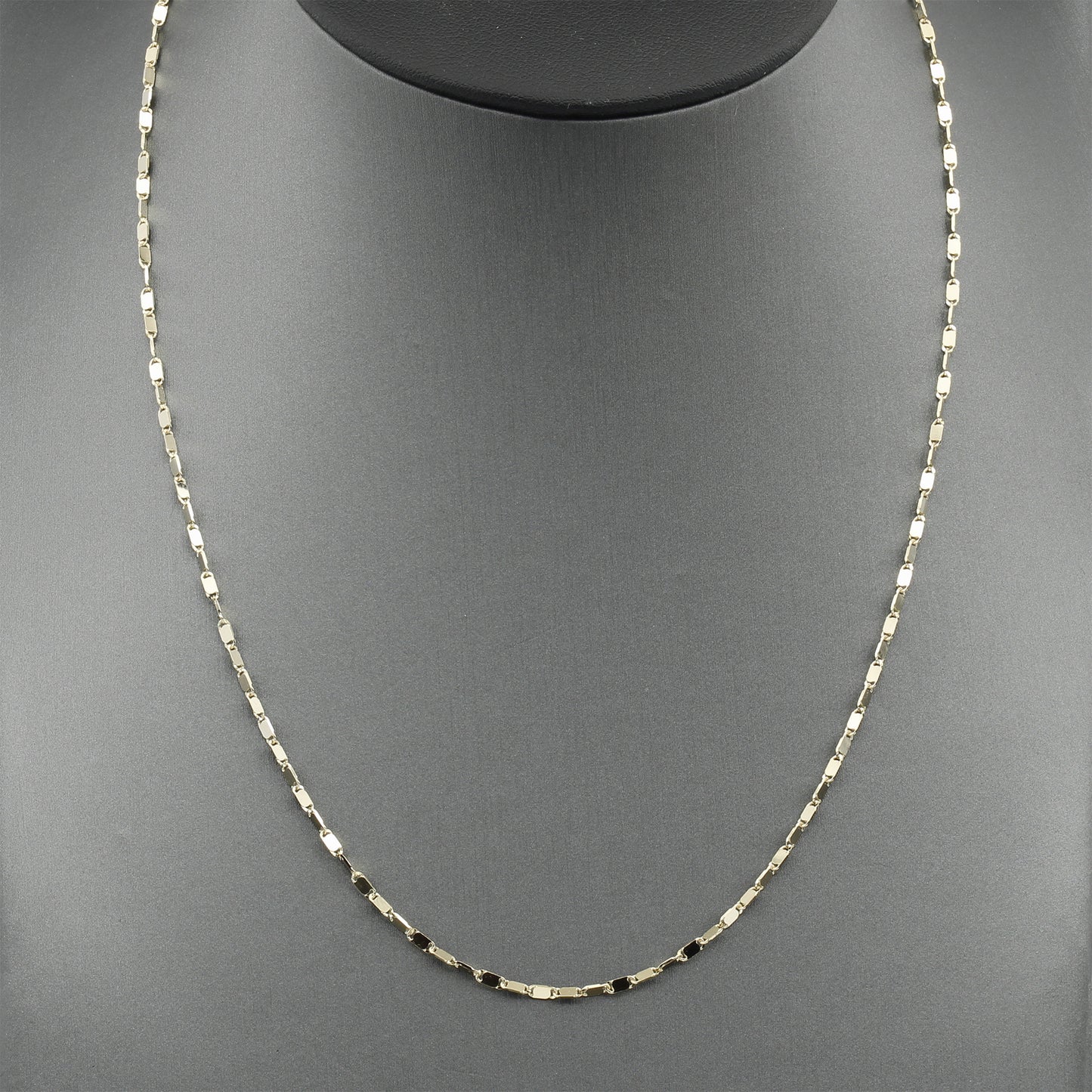 14k Yellow Gold Mirror Link Chain - 1.60 mm