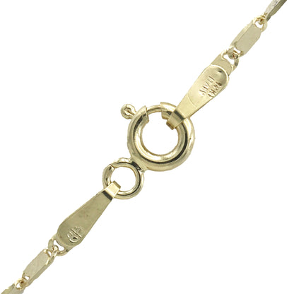 14k Yellow Gold Mirror Link Chain - 1.60 mm