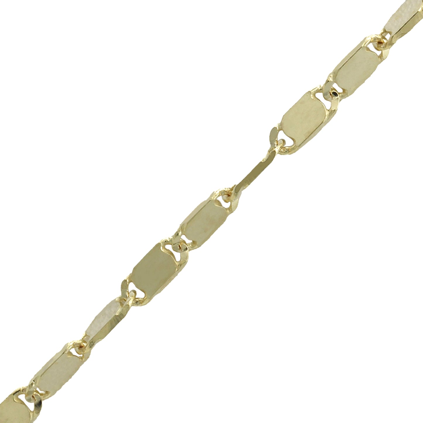 14k Yellow Gold Mirror Link Chain - 1.60 mm