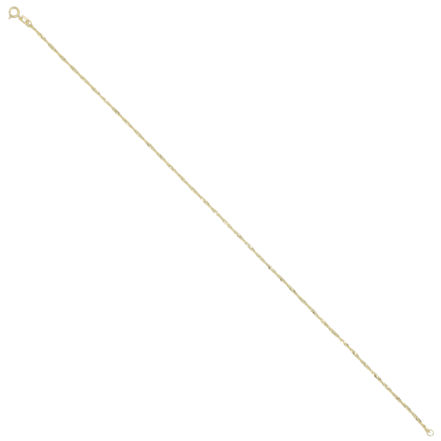 14k Singapore Link Anklet