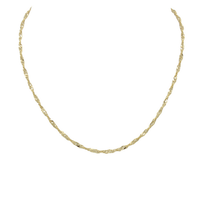 14k Singapore Link Anklet