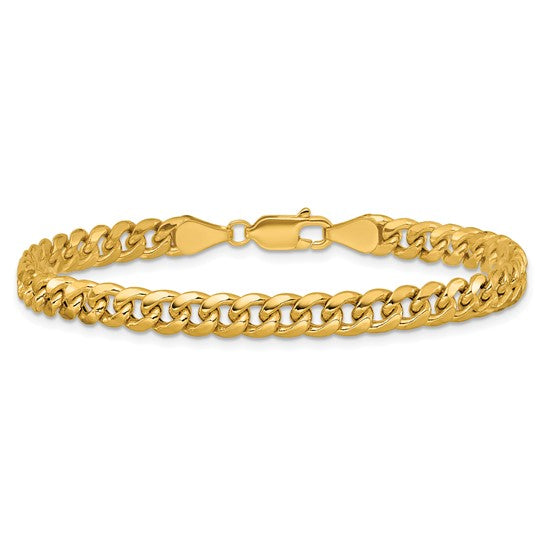 14k Yellow Gold Cuban Link Bracelet