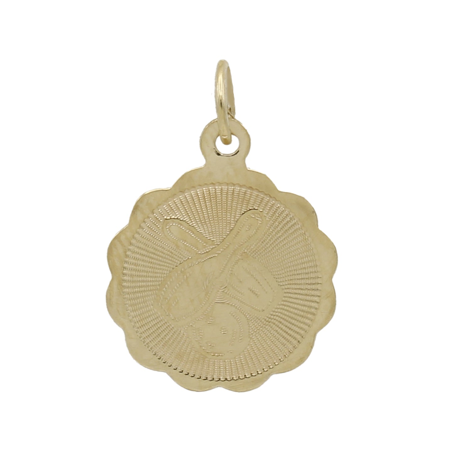 14k Yellow Gold Bowling Charm Pendant