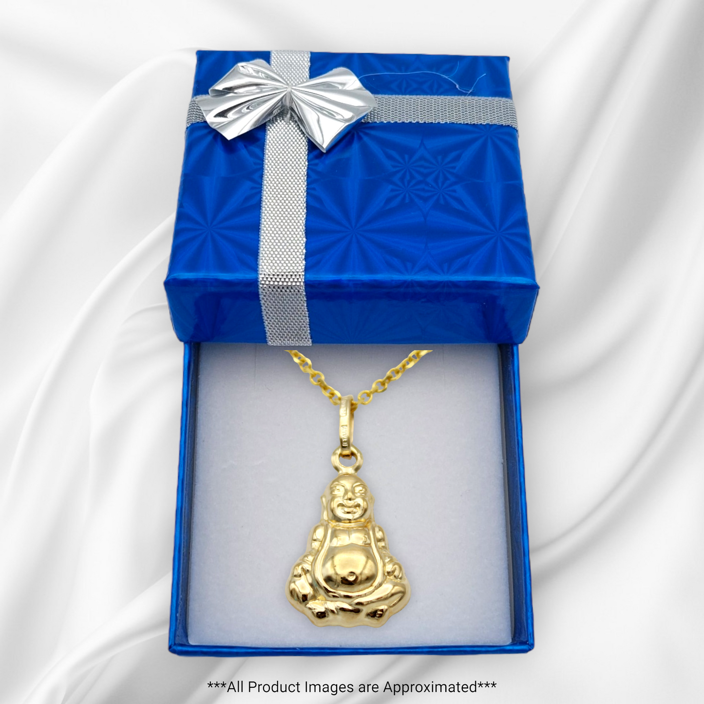 14k Yellow Gold Buddha Charm