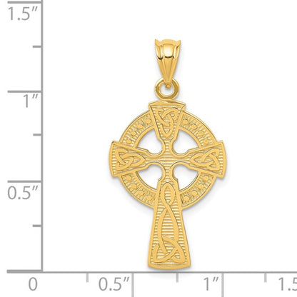 14k Yellow Gold Celtic Cross