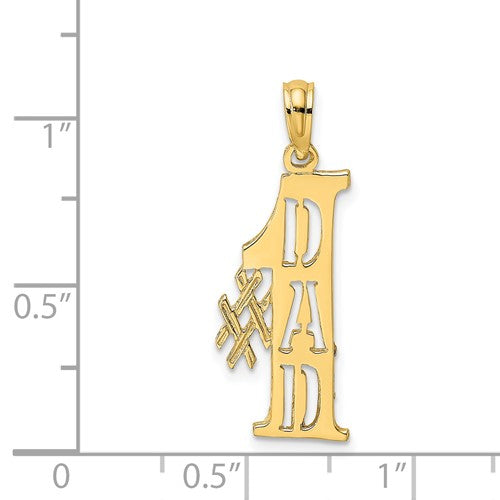 14k #1 Dad Charm