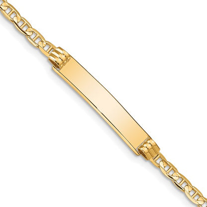 14k Anchor Link ID Bracelet