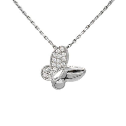 14k CZ Butterfly Pendant