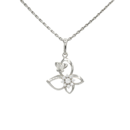 14k CZ Butterfly Pendant