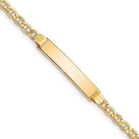 14k Anchor Link ID Bracelet