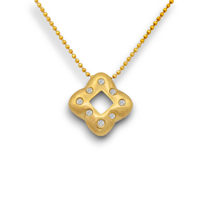 14k Diamond Clove Pendant