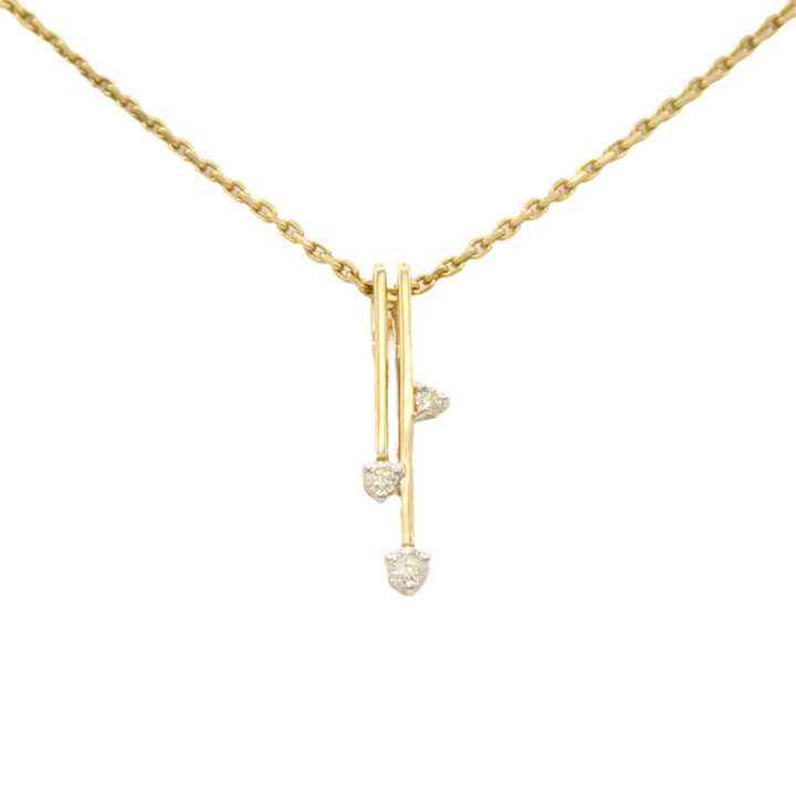 14k Diamond Pendant