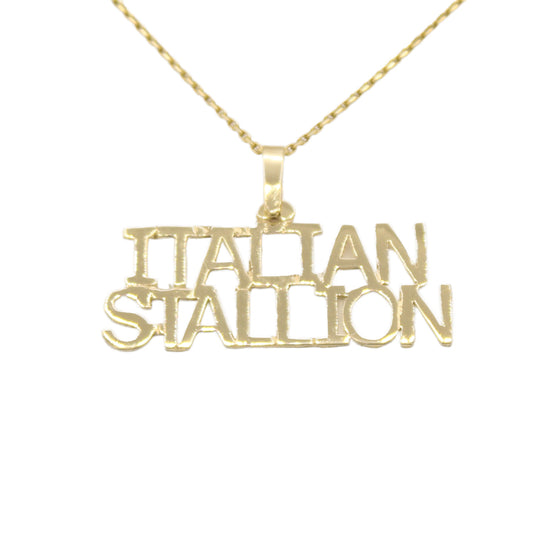 14k Italian Stallion Charm