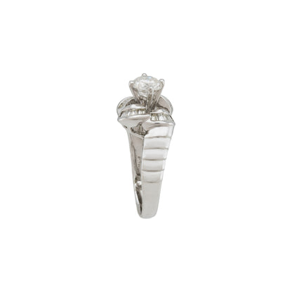 14k White Gold Engagement Ring