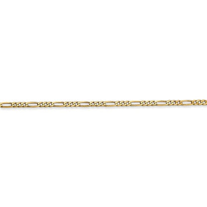 14k Flat Figaro Chain - 1.80 mm