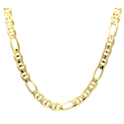 14k Figaro Anchor Link Chain - 5.75 mm