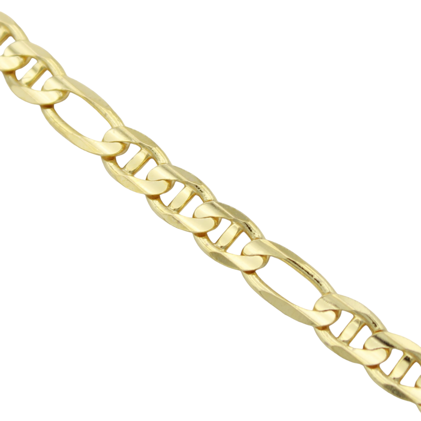 14k Figaro Anchor Link Chain - 5.75 mm