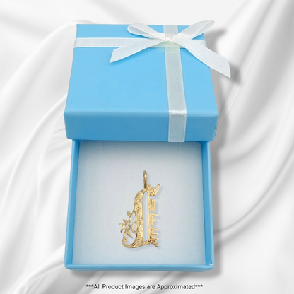 14k Yellow Gold #1 Wife Charm