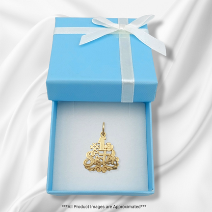 14k #1 Sister Charm