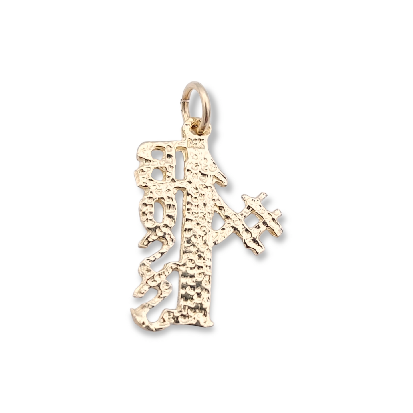 14k #1 Boss Charm