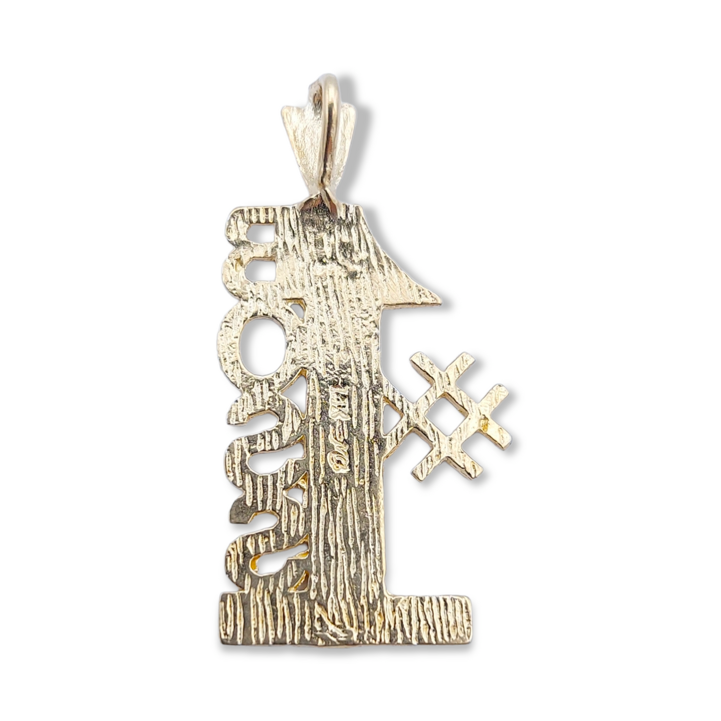 14k #1 Boss Charm